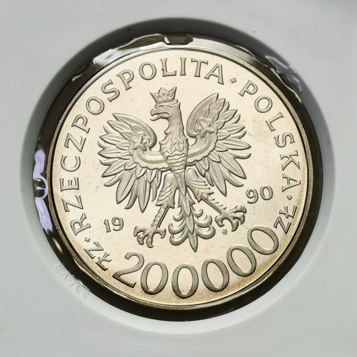 III RP. PRÓBA Nikiel 200 000 złotych 1990 – Bór Komorowski